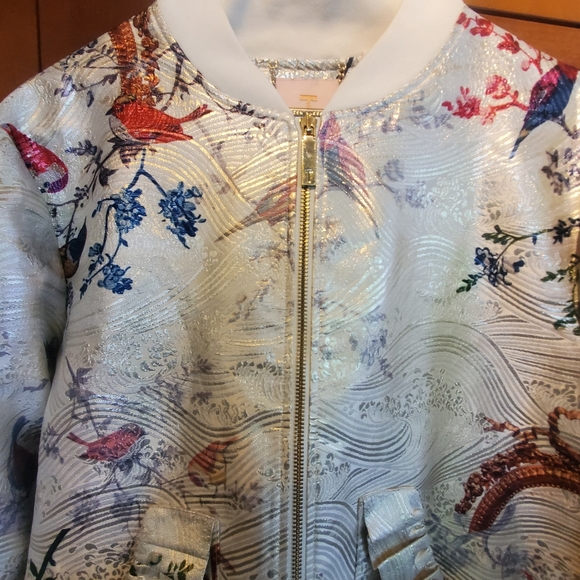 Tanzi Opulent Fauna Ornate Bomber Jacket - Picture 4 of 16